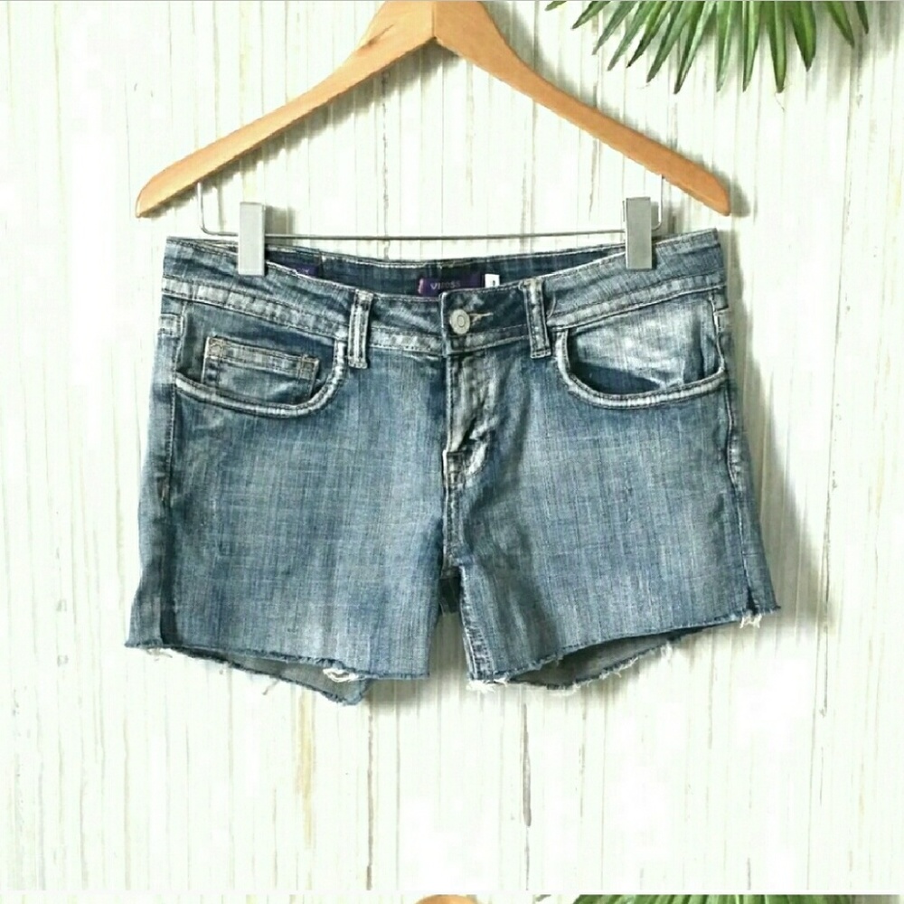 Cut off VIGOSS denim shorts- distressed